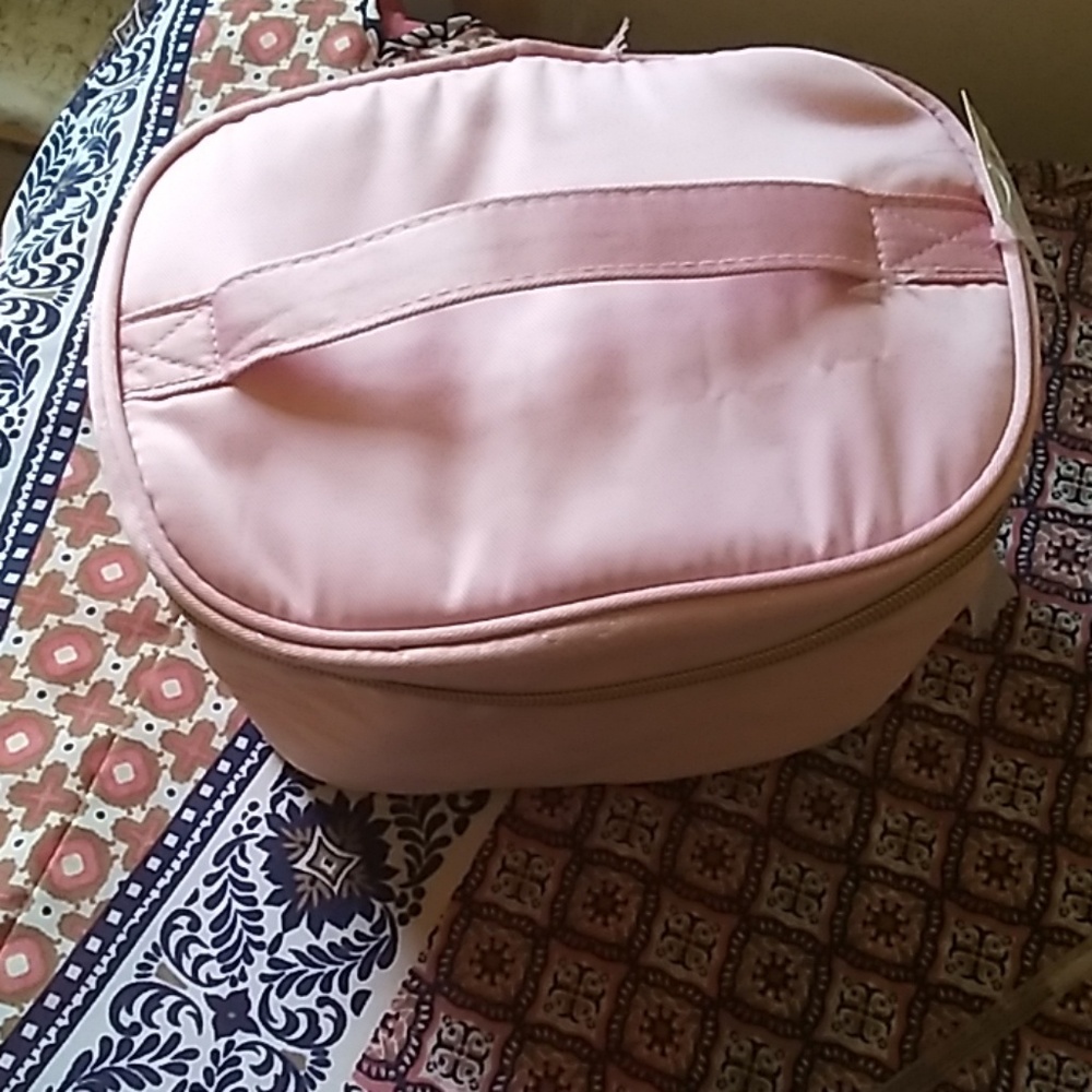 Pink makeup bag